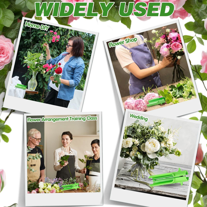 [Australia - AusPower] - Rose Thorn Stripper Tool Thorn Remover Leaf Stripper Tool Flower Cleaner Cutter Flower Shop Gardening Floral Arrangements Clean Stem Green New Upgrades Efficient for Home Professional Florist 