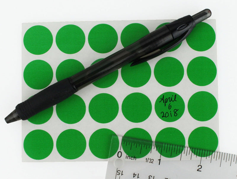 ChromaLabel 3/4 Inch Circle Sticker Labels, Easy to Write On Round Label Stickers, Permanent Adhesive Sticky Dots - 1200 Colored Dot Stickers per Variety Pack, Red and Green (Pack of 2) 3/4" Diameter (Pack of 2)