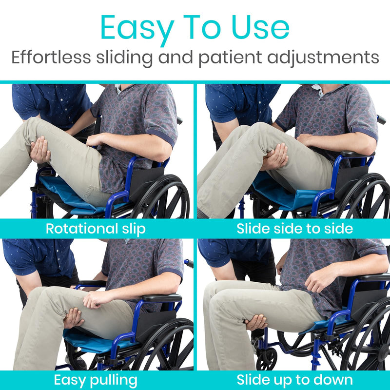 Vive Tubular Patient Slide Sheet for Moving Patients (28" x 47") - Patient Transfer Slide Sheet - Sliding Transfer Sheet & Draw Sheet for Elderly 28” x 47”