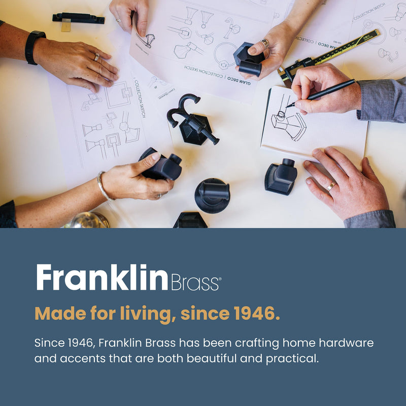 Franklin Brass (10-Pack) – Modern Gold Cabinet Handles, 3-3/4 Inch Hole Center, Modern Pulls for Drawers, Kitchen Cabinet Door, Dressers | Mirrored