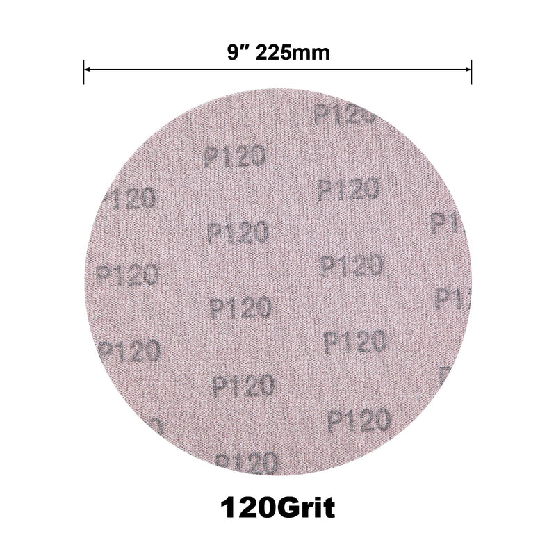 SALI Sanding Mesh Diameter 225 mm Pack of 10 Sanding Discs Grit 120 Discs Self-Adhesive Sanding Sheets Sandpaper for Drywall Sanders Giraffe Sanders Wall Sanders Ceiling Sanders 120 grit 10.0