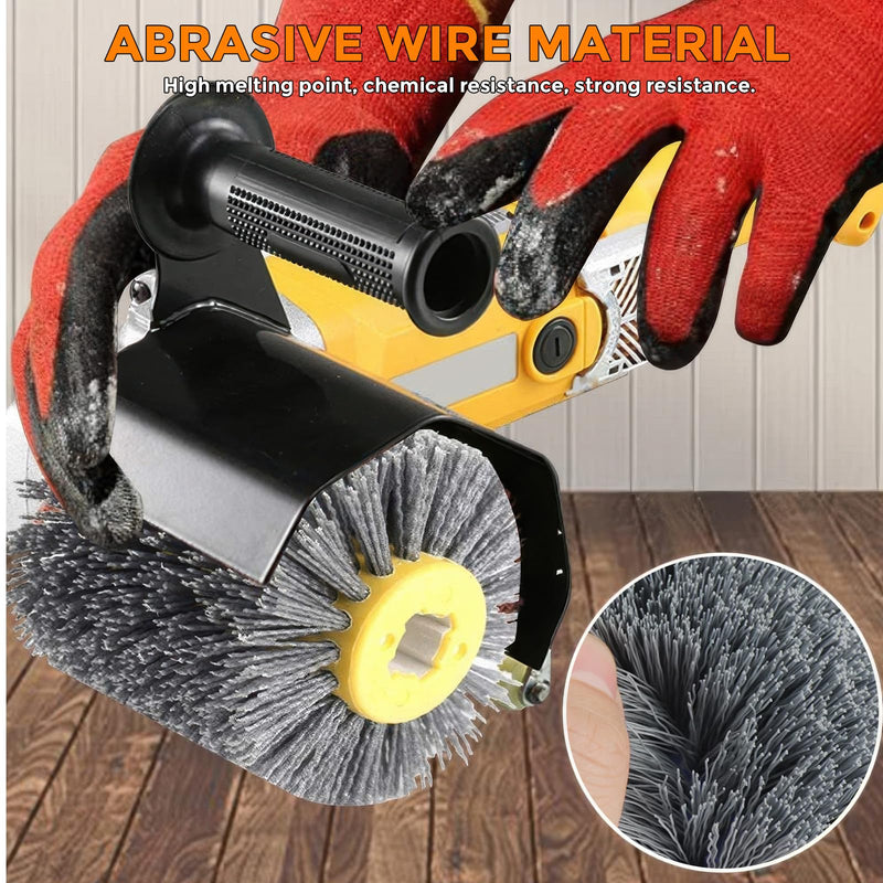 [Australia - AusPower] - 120 Sanding Brush for Wood, Brushes for Satin Machine, 120 Brush, Surface Conditioner, Polishing Wheel 120 Grit, Wire Drawing Polishing Wheel for Surface Processing, Deburring and 
