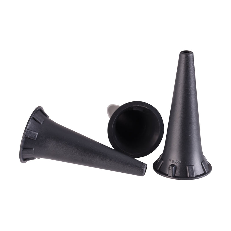 [Australia - AusPower] - BV Medical Piccolight Pocket Otoscope, Disposable Ear Specula, 2.5 mm, Black, 100 Count 