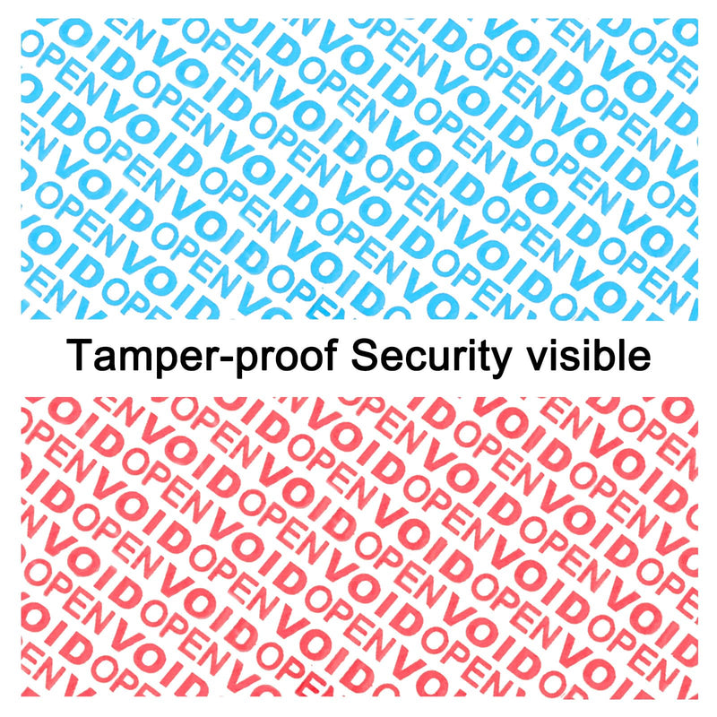 WELSTIK Tamper Evident Security Tape,Tamper Tape Blue,Transfer Tamper Proof Security Void Tapes (Blue, 1.88 inch x 55 Yards) 1 Pack