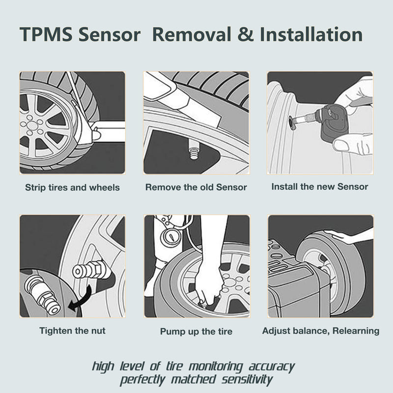 [Australia - AusPower] - TPMS Tire Pressure Sensors 315MHz Compatible with Nissan 2006-2012 Altima 2008-2015 Armada & Infiniti FX Series G Series Replaces# 40700JA00C 40700JA01B (4 PCS) 