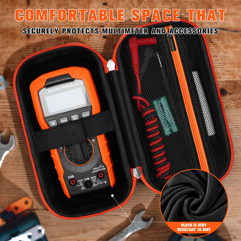 [Australia - AusPower] - Hard Case Compatible with Klein Tools MM400/MM300/MM200/ET140/MM720 Digital Multimeter (Only Case), 1 Pack Carrying Case 
