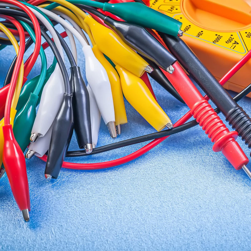 [Australia - AusPower] - eBoot 30 Pieces Test Leads with Alligator Clips Set Insulated Test Cable Double-Ended Clips, 19.7 Inch (30 Pieces) 