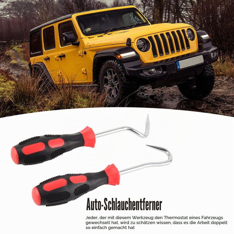 Pick and Hook Set, Coolant Hose Puller Tool, Radiator Hose Puller Tool, 2-Piece Hose Puller Hook Vehicle Maintenance Tool for Transmission Line of Radiator Heater