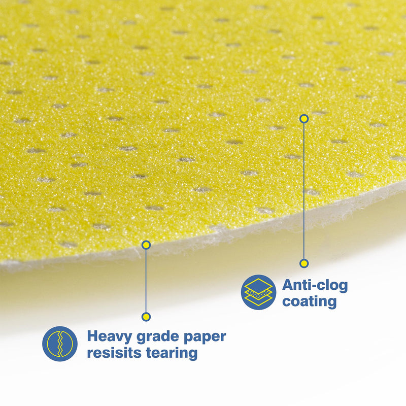 [Australia - AusPower] - Selead Sandpaper 225 mm Velcro Durable Sanding Pads Pack of 25 Grit 120 Sanding Discs Perforated Sanding Sheets Round for Drywall Sanders Sanding Giraffe Ceiling Sander P120 (pack of 25 / diameter 225) 