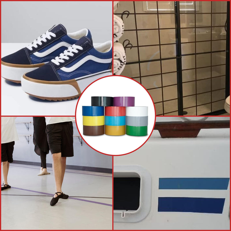 GGR Supplies T.R.U. CVT-536 Clear Vinyl Pinstriping Dance Floor Tape: 3 in. Wide x 36 yds. Several Colors 3 in. x 36 yds.