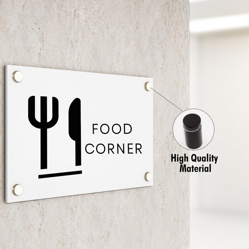 [Australia - AusPower] - 4 Pcs Stainless Steel Standoff Screws (Black) - ½” x 1” Screws for Acrylic, Wood, and Glass Signage - Sign Standoffs Wall Mount for Frames, Advertisements, and Displays Black 