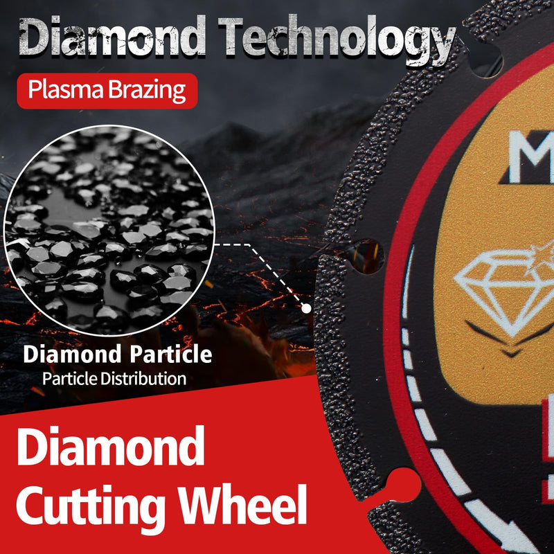 [Australia - AusPower] - 4 1/2 Cut Off Wheel Angle Grinder Cutting disc Diamond 4.5 Cut Off Wheel for Metal Cut Off Wheels 4 1/2 inch Metal Cutting Blade 3 Pack 