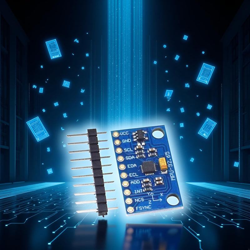 [Australia - AusPower] - 1Pc Blue IIC I2C SPI MPU6500 MPU-6500 6-Axis Gyroscope Accelerometer Sensor Module Replace MPU6050 with Pins GY-6500,Acceleration Sensors Industrial and Scientific 