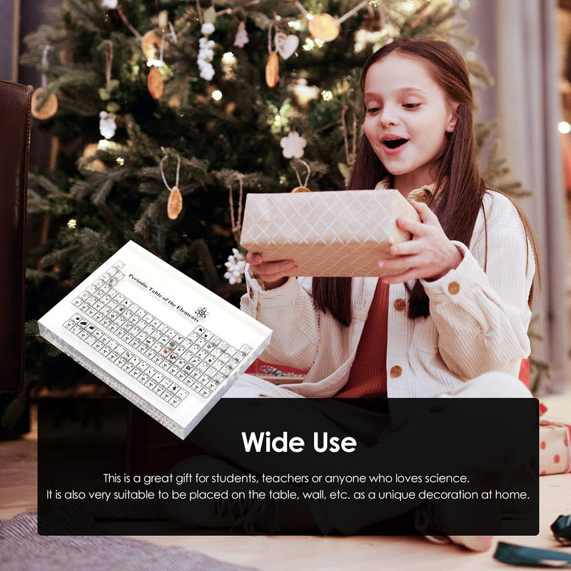 [Australia - AusPower] - Periodic Table with Real Elements Inside, Acrylic Periodic Table Display with 83 Real Elements Samples, Craft, Teaching Tool, Gift for Kid, Students, Teacher, Science Lovers, 6*4.5*0.8 inch 6.00" x 4.50" 