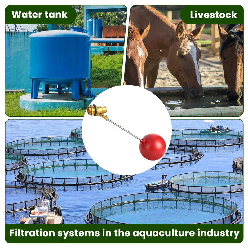 [Australia - AusPower] - Stainless Steel Float Valve for Water Tank and Trough,1/2-3/4 Inch Size Options for Reliable Water Level Management in Various Applications with Durable Build (0.98in) 25mm/0.98inch 