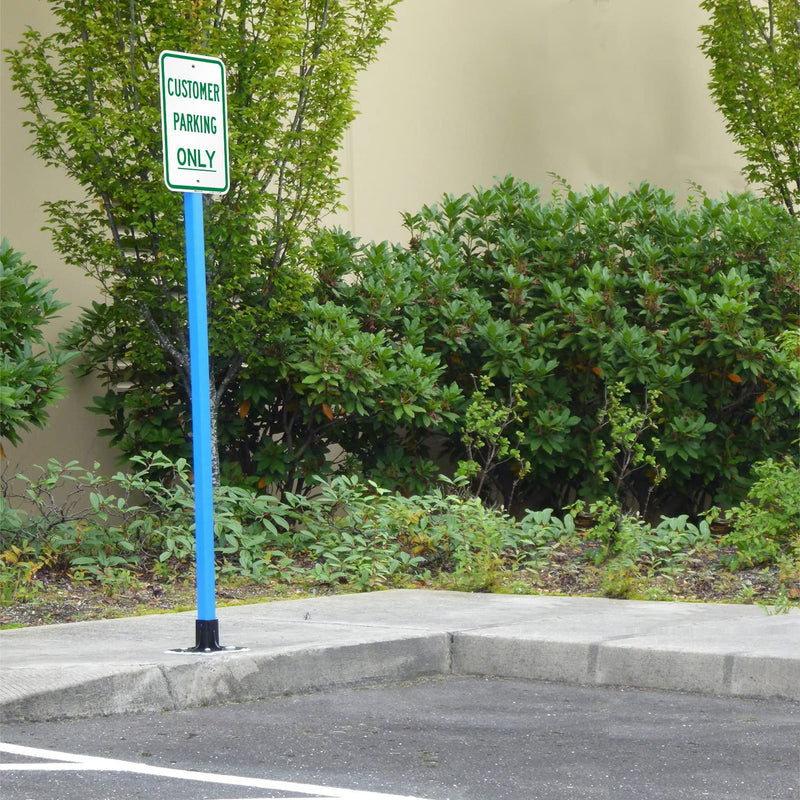 SmartSign "Customer Parking Only" Sign | 12" x 18" 3M Engineer Grade Reflective Aluminum Green on White