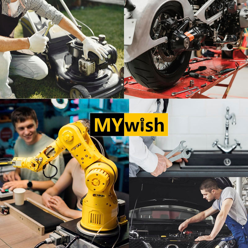 [Australia - AusPower] - M10 x 50mm (10 Sets) M10x1.5 Bolt Flanged Hex Head Nuts and Bolts, M10 Bolt Flange Hexagon Screws with Nuts and Washers, 304 Stainless Steel 18-8 Metric Screw Assortment, DIN 6921, by Mywish Silver-M10 
