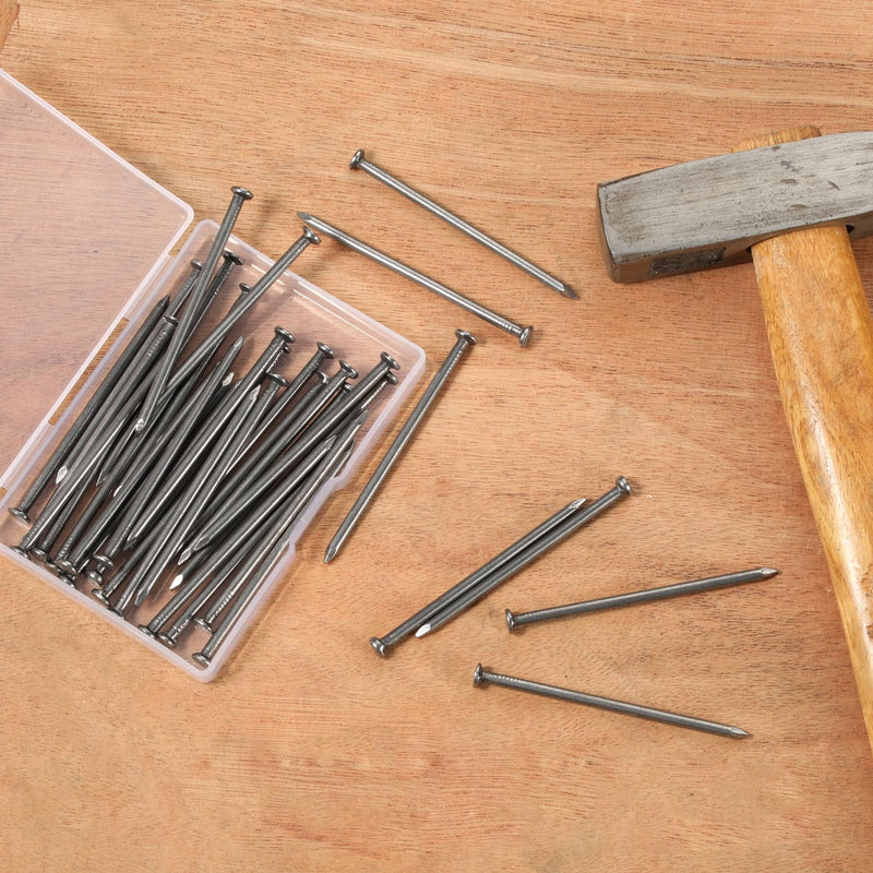 [Australia - AusPower] - 4.0 x 100mm (4" Length) Flat Nails for Picture Wall Hanging, Wood Nails, Common Nails Hanging Nails, 50 PCS 4.0 x 100mm 