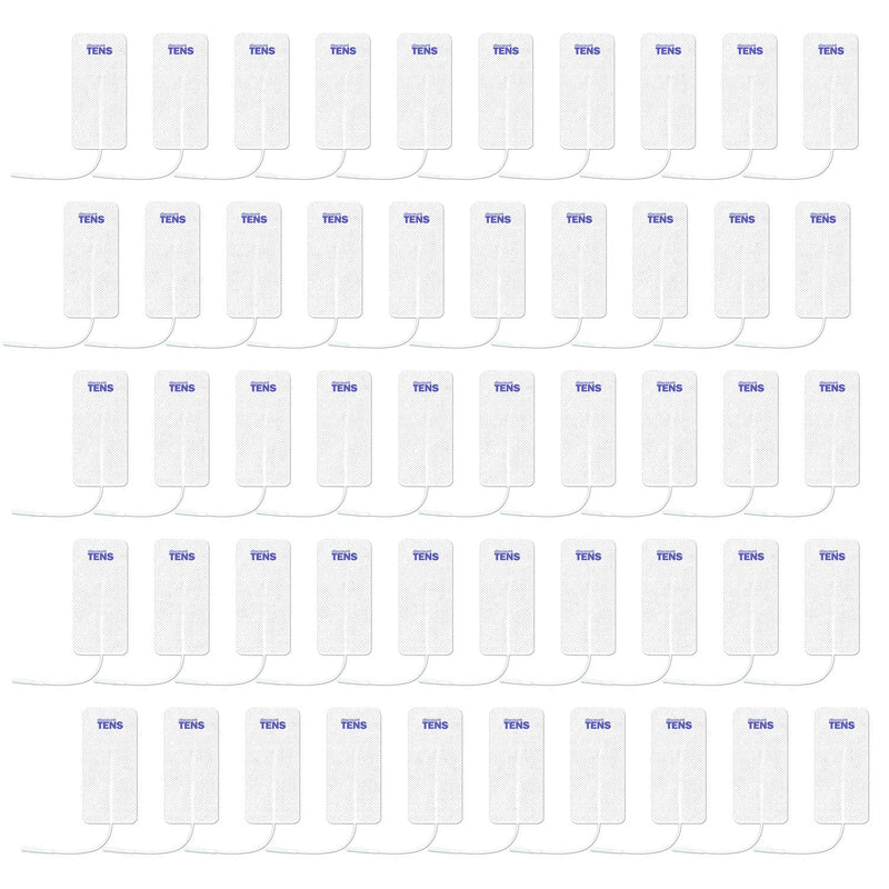 [Australia - AusPower] - TENS Electrodes, Value Wired Replacement Pads for TENS Units, 40 TENS Unit Electrodes (2in x 4in, 40 Pack) Discount TENS Brand 