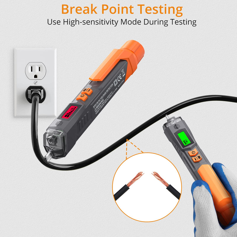 [Australia - AusPower] - Neoteck Electrical Detection Pro Kit: LCD Voltage Tester & 2-in-1 Multimeter Pen with Adjustable Sensitivity, 6000 Counts, Wire Breakpoint Finder 