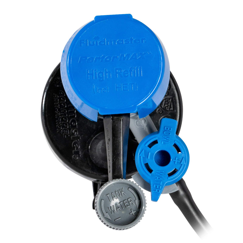 [Australia - AusPower] - Fluidmaster 400H-5003 Performax Universal Toilet Fill Valve with Tank and Bowl Water Control 2-Pack, Blue 2- Pack 