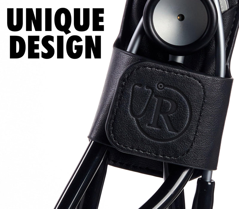[Australia - AusPower] - Stethoscope Holder Clip, Nurse Gifts for Women/Men PU Leather Stethoscope Hip Holder Lightweight Portable Holster for Nurse, Suit for Most Stethoscope - B - Pur B - Purple 