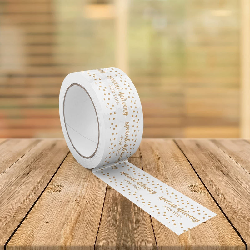 Mobiusea Creation Special Delivery Packing Tape | Christmas Shipping Tape | 1.88 Inch x 54 Yard | 3-Pack | Shipping Tape for Small Business Packaging Supplies, Cute Packing Tape Moving Supplies