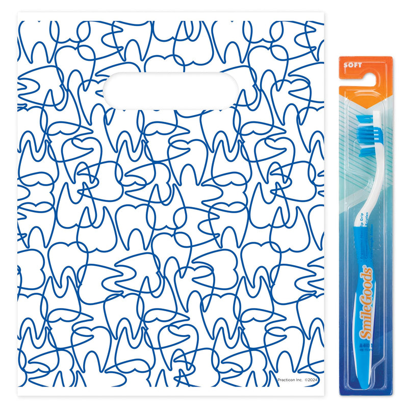 [Australia - AusPower] - Molar Mix-Up Dental Giveaway Bags, 8" x 10", 100 Pack 