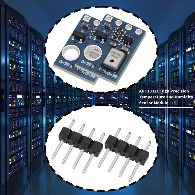[Australia - AusPower] - ECSiNG 4 Sets AHT10 I2C Digital Temperature Humidity Sensor Module Temperature Humidity Measurement Module IIC Communication Replace SHT20 Suitable for Testing Equipment 