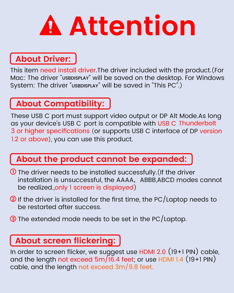 avedio links USB C to HDMI Multi Monitor Adapter, HDMI Splitter 1 in 3 Out Extended Display for Triple Monitor with 100W PD Port, Out 1 4K@60Hz, Out 2 and 3 1080p, Display for Windows Mac OS USB C to 3x HDMI