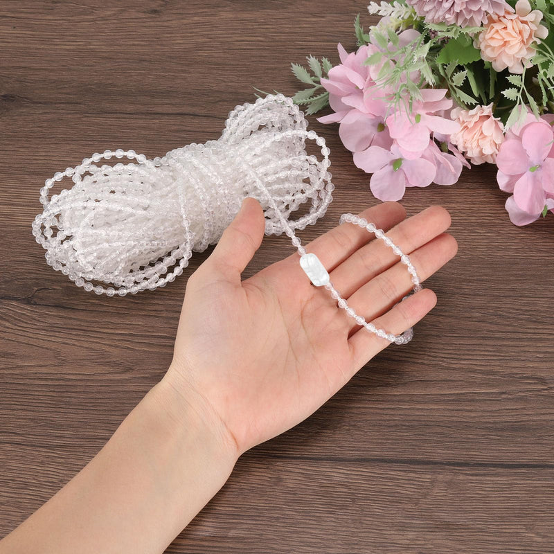 [Australia - AusPower] - uxcell Blind Chain Connector 30Pcs Plastic Bead Ball Chain Cord Connectors for Roman Roller Shades Bead Blinds Curtain Beaded Chain Fit 4.5mm Bead Transparent 