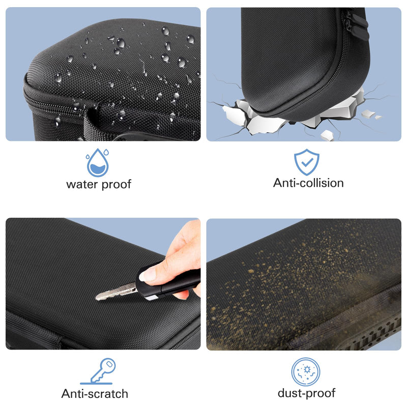 [Australia - AusPower] - CoBak Hard Carrying Shell Case for PlayStation Portal Remote Player -with Screen Protective Cover, Accessories Storage Bag & Hard Shell for Ultimate Protection. Black 