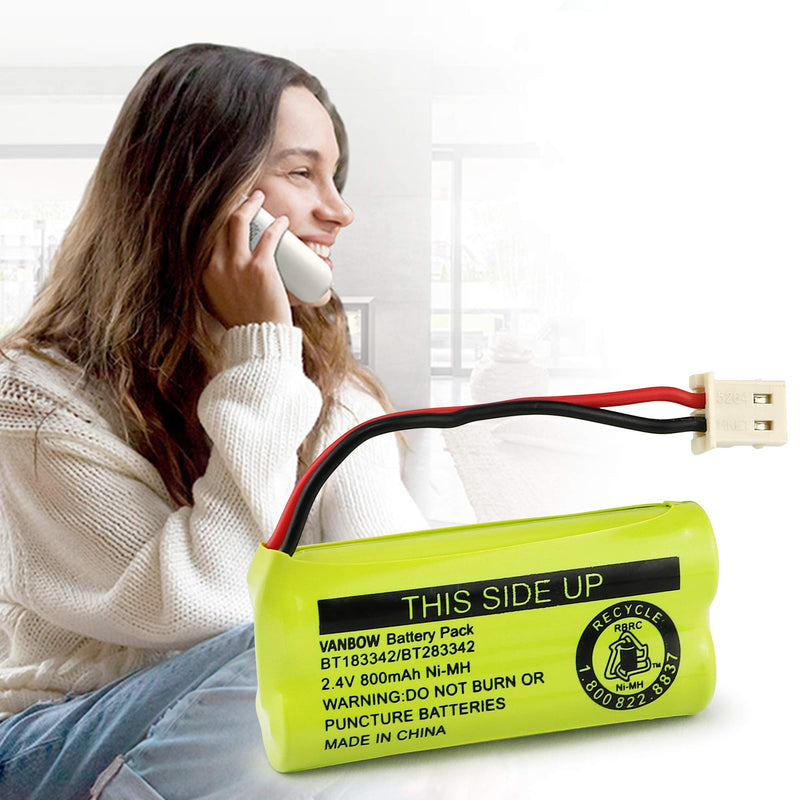 [Australia - AusPower] - BT183342/BT283342 2.4V 800mAh Ni-MH Battery Compatible with AT&T VTech Cordless Phone Batteries BT166342/BT266342 BT162342/BT262342 CS6709 CS6609 CS6509 CS6409 EL52100 EL50003 (Pack 3) Pack 3 