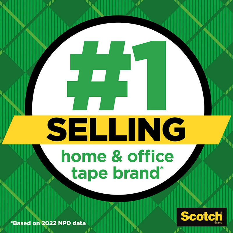 Scotch Magic Tape Refill Rolls, 1/2 in x 800 in, Invisible Matte Finish, Writable, 6 Rolls