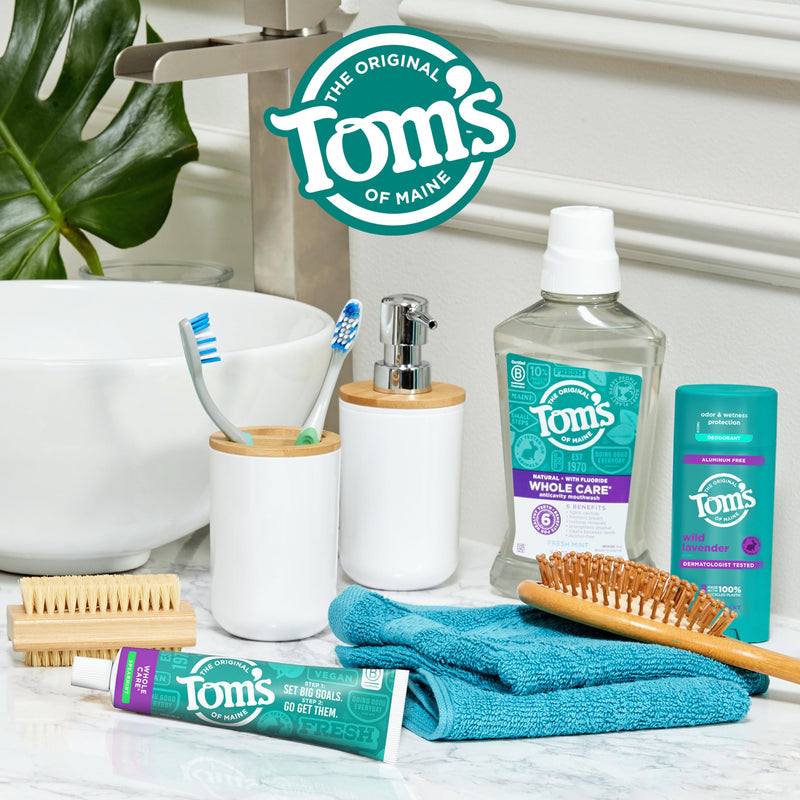 [Australia - AusPower] - Tom's of Maine Whole Care Natural Toothpaste with Fluoride, Spearmint, 4 Ounce (Pack of 3), (Packaging May Vary) 4 Ounce (Pack of 3) 