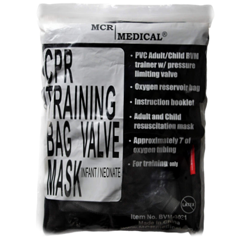 [Australia - AusPower] - CPR Training Bag Valve Mask (BVM) INFANT in Mesh Bag, BVM-3021-001 