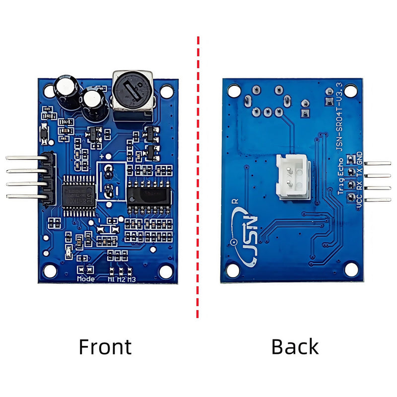 [Australia - AusPower] - 2PCS JSN-SR04T 23-500cm Integrated Ultrasonic Distance Measuring Sensor Transducer Module High Precision Waterproof Compatible with Arduino, MCU 