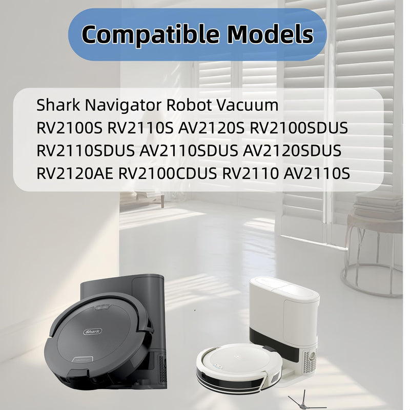 [Australia - AusPower] - Replacement Parts Compatible with Shark AV2110S RV2120AE RV2100S RV2110S Robot Vacuum Cleaner,1 Main Brush,2 Filters,5 Side Brushes,2 Pre Filter,2 Filter 