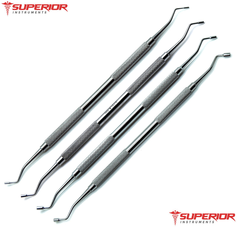 [Australia - AusPower] - Dental Amalgam Filling Serrated Pluggers Plastic Composite Ball Burnishers Double Ended Restorative 7 Pieces Instruments 
