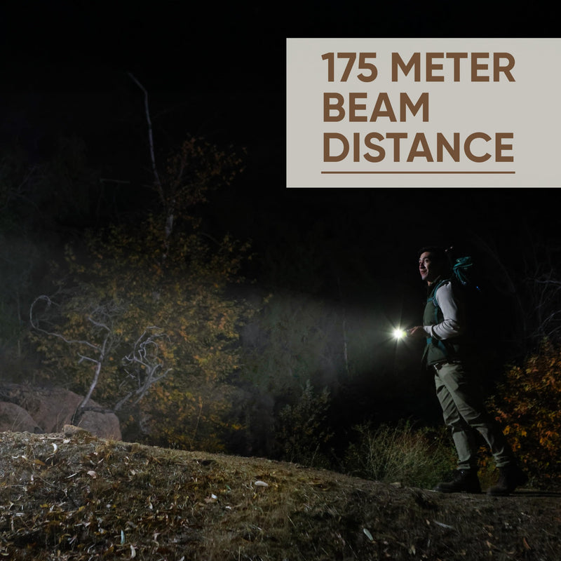 Energizer Jeep Power Indicator Rechargeable LED Flashlight, 1,000 Lumens, Rechargeable Flashlight with Trail-Ready Construction and Easy-to-Read Digital Power Indicator Display Power Indicator Flashlight