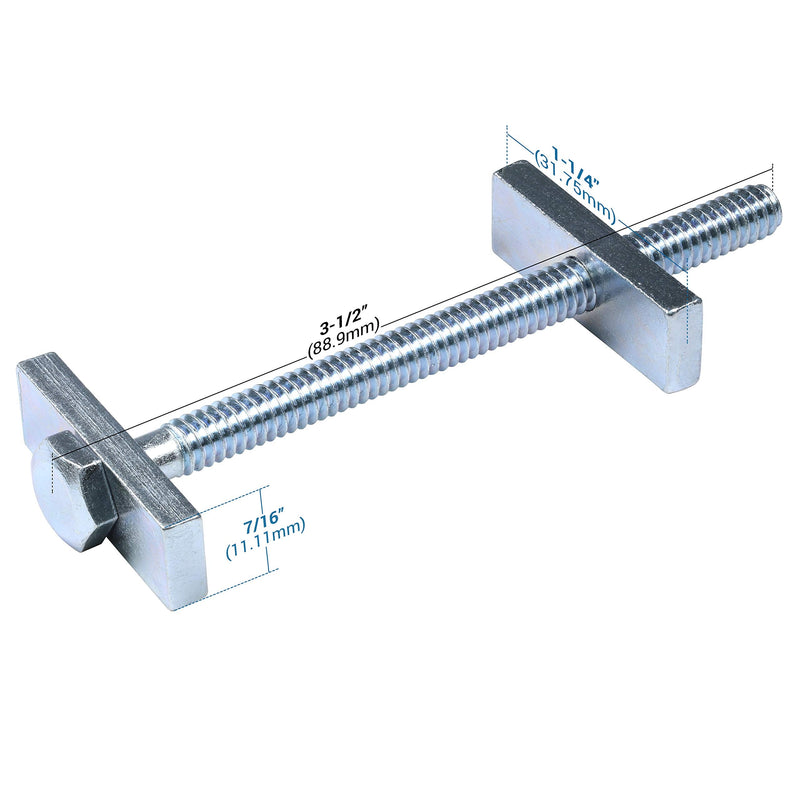 [Australia - AusPower] - Rok Hardware #1/4-20 x 3-1/2" Miter Draw Bolt Countertop Flip Connector Short DRAW312BOLT (4 Pack) 4 