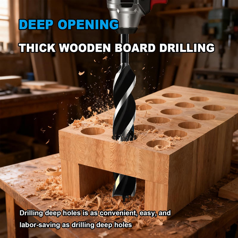 1/2" x 24" Auger Drill Bit with SDS Plus Shank for Wood,Tri Flute Ship Auger Long Drill Bit for Soft and Hard Wood,Tree Stump,Plastic,Drywall and Composite Materials 1/2"x24"