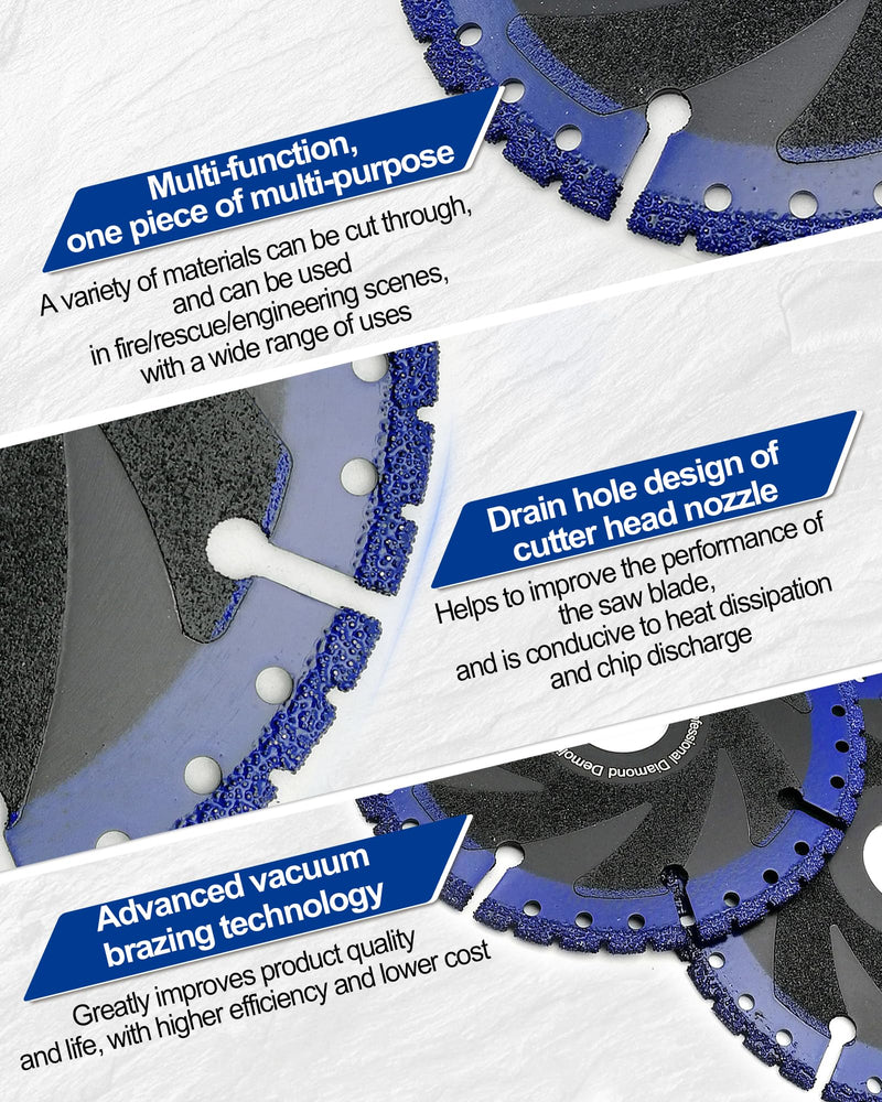 SHDIATOOL 4-1/2 Inch Metal Cutting Diamond Blade All Purpose Cut Off Wheel for Rebar Sheet Metal Angle Iron Stainless Steel(for 7/8 inch Arbor)