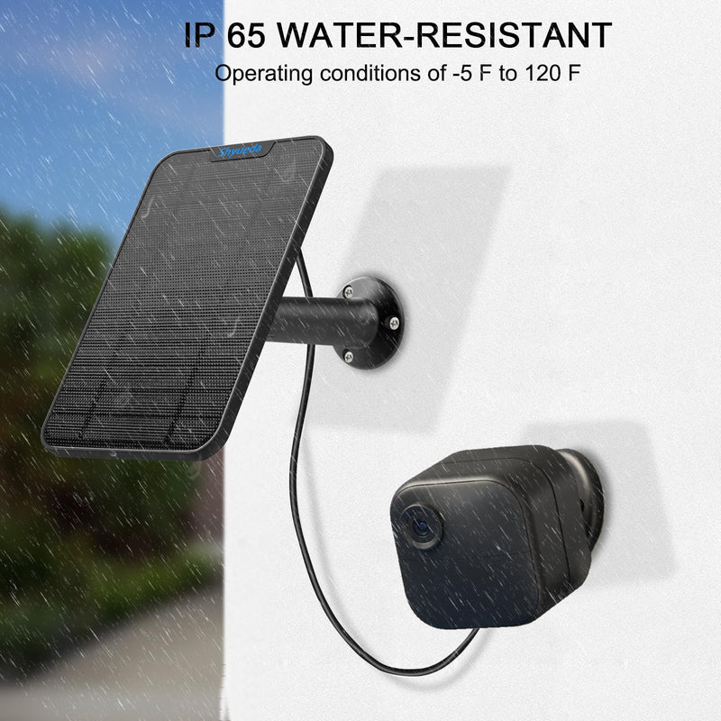 [Australia - AusPower] - 4W Solar Panel Charging Compatible with All-New Blink Outdoor 4 (4th Gen) Only, with 13.1ft Waterproof Charging Cable, IP65 Weatherproof,Includes Secure Wall Mount (1) 1 