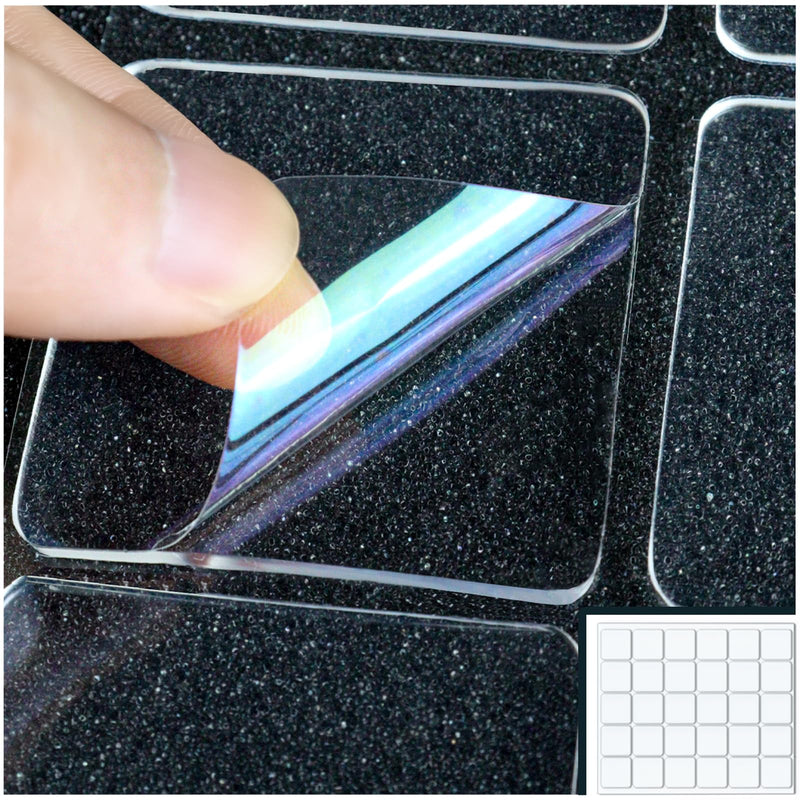 BXI 120 Pcs Heavy Duty Double Sided Tape, Thick Adhesive Tape Mounting Squares 1.57 inches, Removable Strong Sticky Nano Tape Special for Acoustic Foam, Felt Sound Panels, Wall and Craft