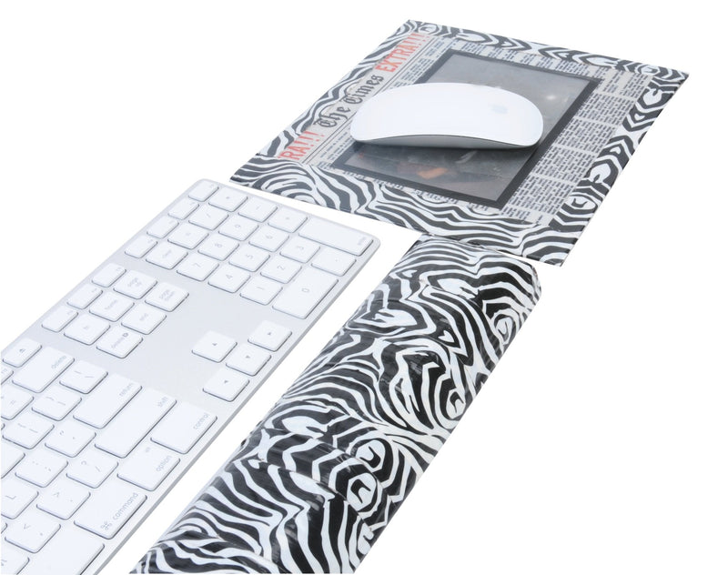 Duck Brand 280110 Zig-Zag Zebra Printed Duct Tape, 1.88 Inches x 10 Yards, Single Roll