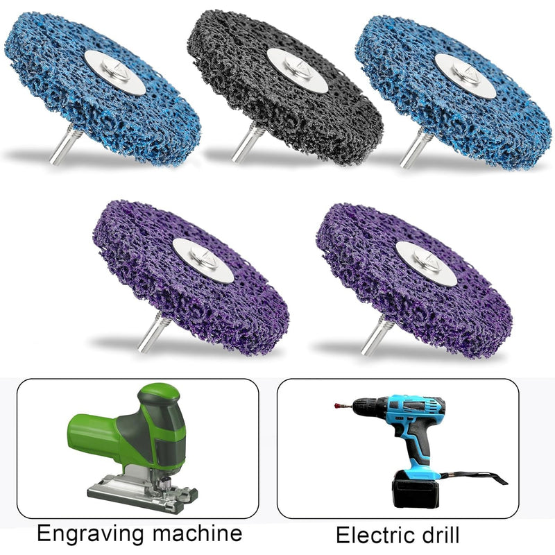 [Australia - AusPower] - DMJJSD® CSD Disc 100 mm, Pack of 5 CBS Cleaning Disc, Coarse Cleaning Disc, CBS Grinding Disc, Sanding Discs for Angle Grinders of Paint, Rust Welds, Oxidation Cleaning & Removal 