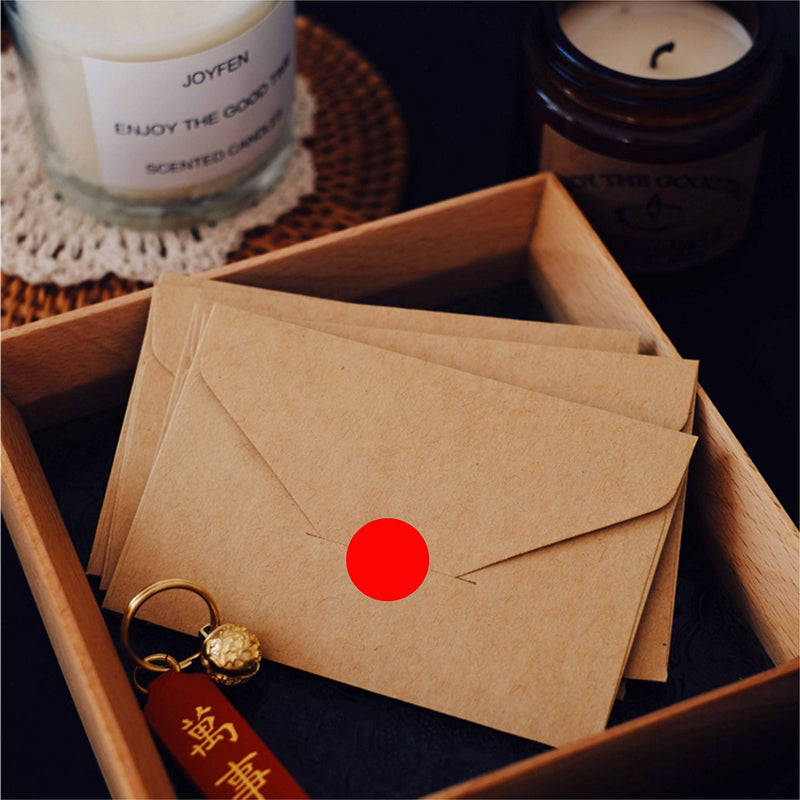 PARLAIM 1" Red Round Color Coding Circle Labels, 1000 per Roll in Dispenser Box, 1 inch Office Dot Sticker 1 Roll-1000PCS
