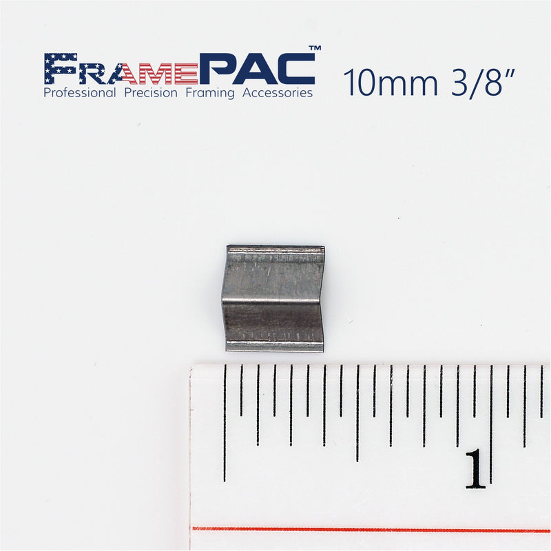 V Nails for Picture Frames Hardwood Universal (UNI) 10mm (3/8 Inch) [3000 V-Nail Pack, Stacked] - (for use in Automatic V Nailer for Picture Framing, Automatic V Nailer for Picture Frames) 3/8 inch [10mm] - 3000 pack UNI - Hardwood