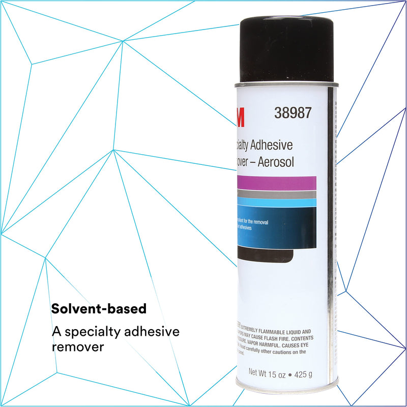 3M Specialty Adhesive Remover, 38987, Solvent-Based, Removes Reactive Adhesives, 15 fl oz 3M Specialty Adhesive Remover 15 Fl Oz (Pack of 1)